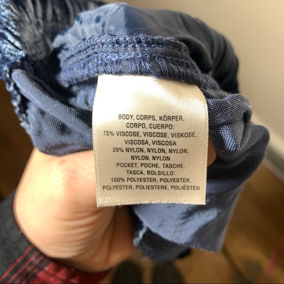 Anthropologie Ett:Twa Velvet Cropped jogger Pants l Blue Size: M high waist - Picture 8 of 8